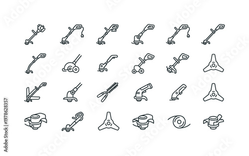 Garden trimmers with string trimmers, electric trimmers, battery-powered trimmers, hedge trimmers, and cordless grass trimmers