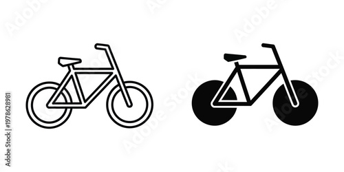 Comparison of a standard bicycle and a fat-tire bicycle design