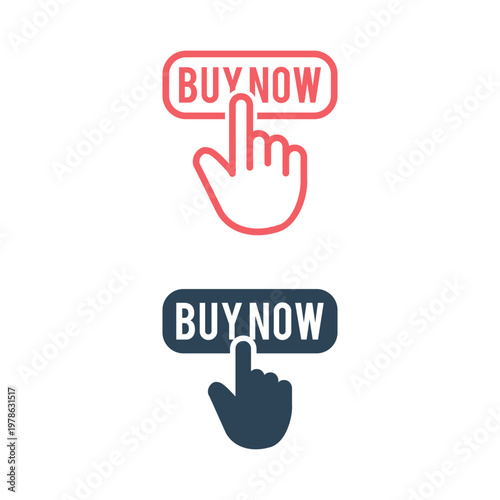 Sale icons set, buy now signage.