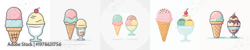 Ice Cream Vector Illustration