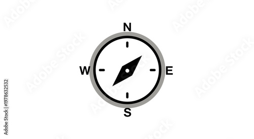 Compass Navigation Tool Direction Indicator.