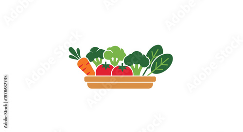 Fresh vegetables in a bowl.