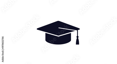 Graduation Cap Icon Symbol Education.