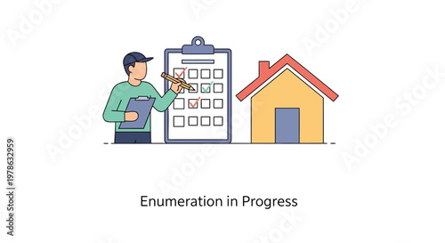 Real estate, property, enumeration, clipboard, checklist vector