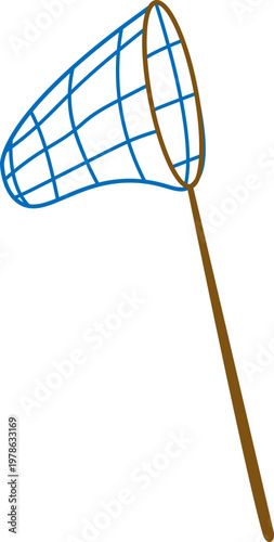 Butterfly Net Hand Drawn