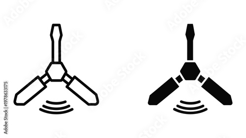 Comparison of a traditional and modernized tripod design with three-legged base