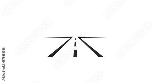 Road lines on tarmac surface.