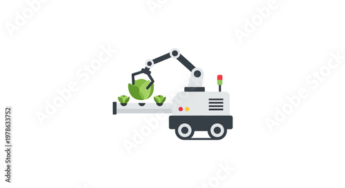 Robot Arm Sorting Recycling Materials.