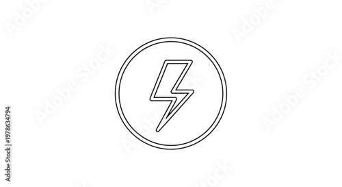 Lightning Bolt Icon Symbol Energy.