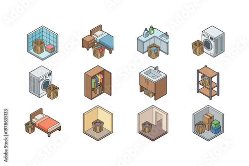 Laundry basket with lid open, laundry basket with lid closed, basket with drawstring cover, basket with removable liner, basket