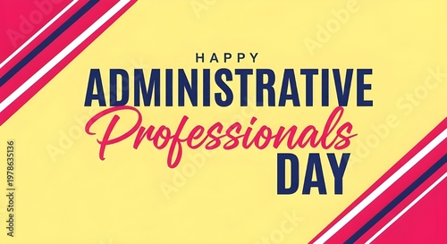 Celebrating administrative professionals with a vibrant card design
