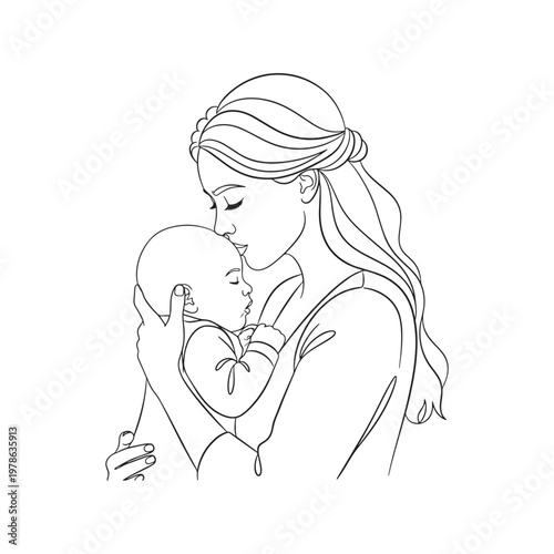 A woman holding a baby close to her heart