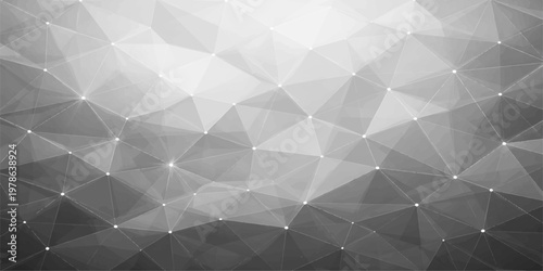 Abstract geometric pattern in shades of gray, a visually stunning representation of connectivity and technological advancement.