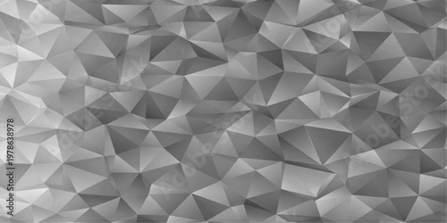 An abstract, geometric masterpiece showcasing a multifaceted texture in grayscale, with an array of complex shapes and angles.