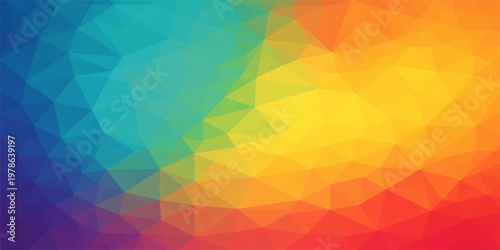 A geometric spectrum background features a mesmerizing array of vibrant hues. The color spectrum flows smoothly from one shade to another.