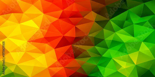 A vibrant, geometric mosaic showcases an array of colors and shapes, creating a visually stimulating backdrop.