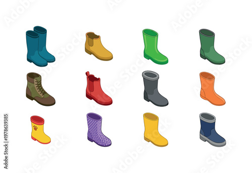 Tall rubber rain boots, ankle rain boots, glossy rubber boots, matte rubber boots, lace up rain boots, slip on rain boots,