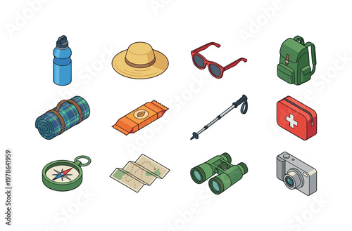 Summer walk kit set, outdoor bundle, park leisure pack, travel light kit, daily outdoor essentials, nature walk bundle,