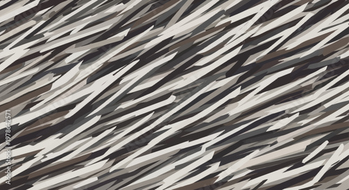 Abstract Pattern of Jagged Lines in Earth Tones.