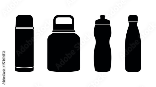 Reusable water bottle tall cylinder, insulated thermos flask with cap, wide mouth water bottle with handle, sports squeeze bottle