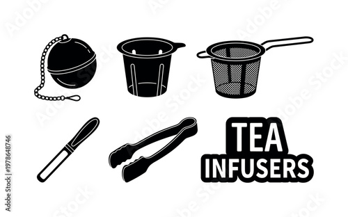 Tea infuser ball with chain, loose leaf tea strainer cup insert, mesh tea infuser basket handle, reusable tea filter stick slim,