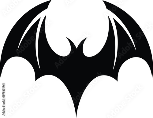 Bat wing symbol logo icon vector illustration