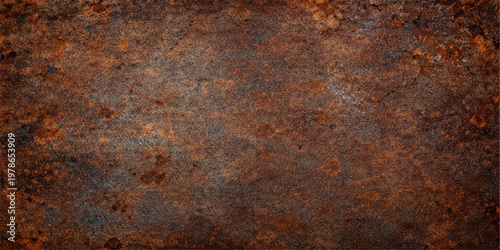 Rusted metal texture background, corroded steel surface, oxidized iron pattern, industrial decay material, weathered metallic design