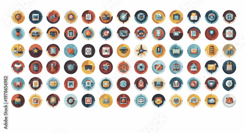 Variety of colorful app icons.