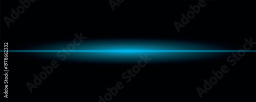 Blue neon tube lamp set. Glowing led light line beam collection. Bright luminous fluorescent bar stick lines. Shining cold color strip element pack to divide, separate, decorate. Vector illustration