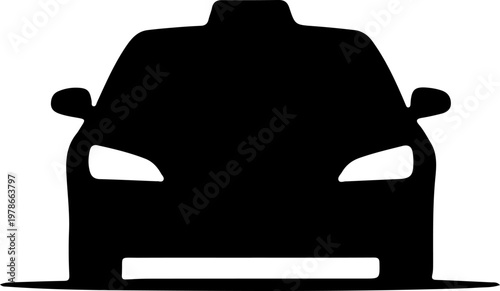 Sleek black vehicle silhouette representing modern urban transport and automotive design concepts