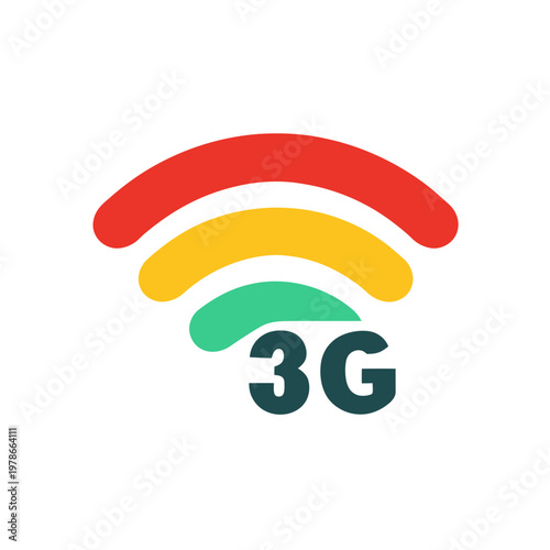 3G Wireless Network Signal Icon