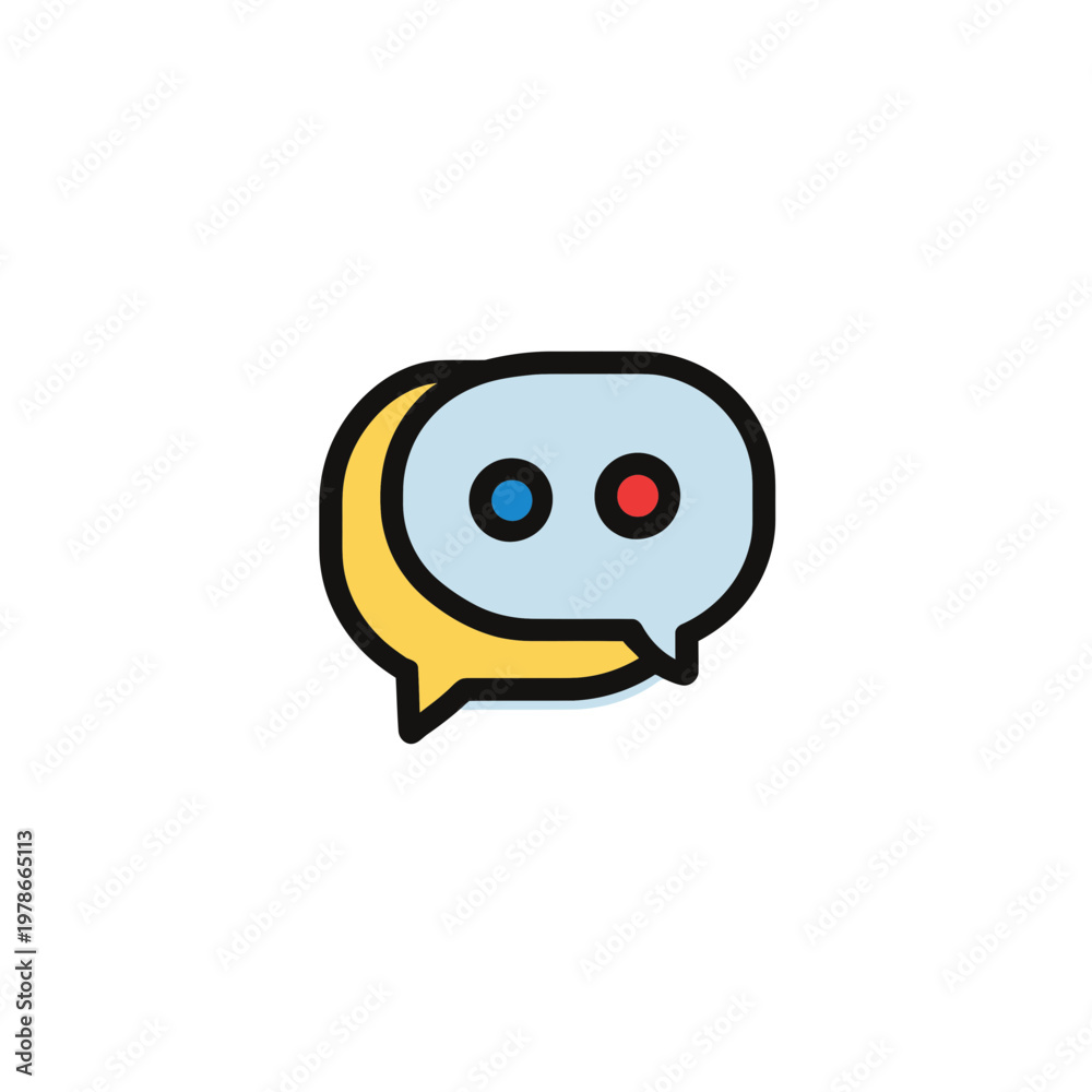 Fototapeta premium Chat Message Bubbles Icon