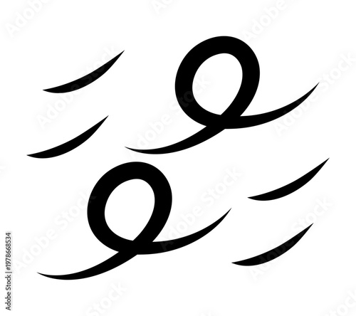 風のシルエット