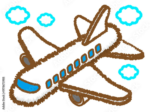 飛行機のイラスト素材2