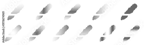 Eyedropper Halftone Icon Collection – Eyedropper Dotted Circles Halftones Geometric Dots Gradient – Dot Spray Gradient Vector Set – Eyedropper Illustration Halftone Gradient