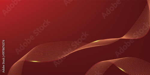 red background design With luxurious effect elements Vector illustration
