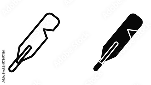 Comparison of a traditional pencil and a mechanical pencil with clip