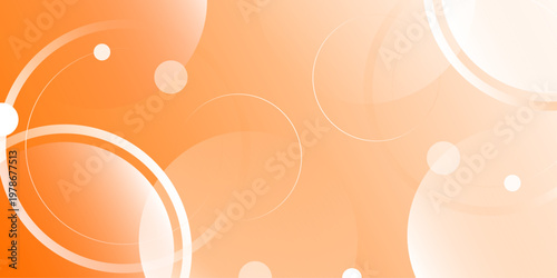 Abstract orange background with circle geometric. orange light abstract background design. background with copy space for design, vector. blue background with simple waves with dynamic shapes. vector.