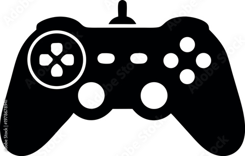 game controller silhouette, gaming controller lack symbol