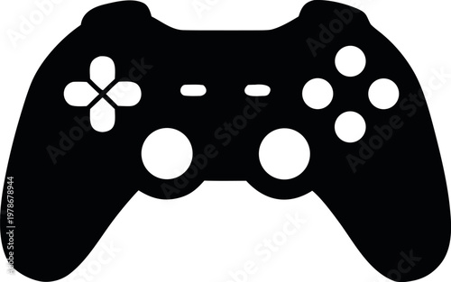 game controller silhouette, gaming controller lack symbol