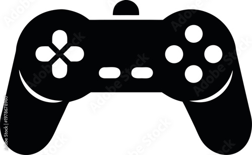 game controller silhouette, gaming controller lack symbol