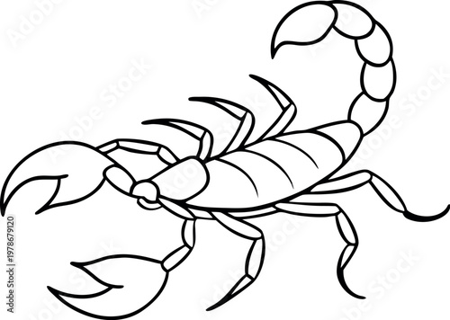  scorpion  line art vector,  scorpion outline vector