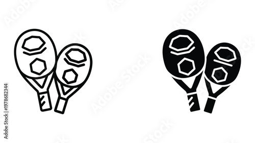 Contrasting styles of tennis rackets with different grip and head designs