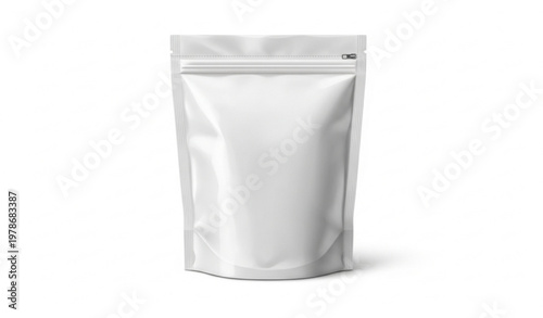 Stand Up Pouch Mockup Blank Flexible Packaging Vector Illustration