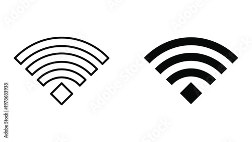 Comparison of wireless signal strength indicators with different signal levels
