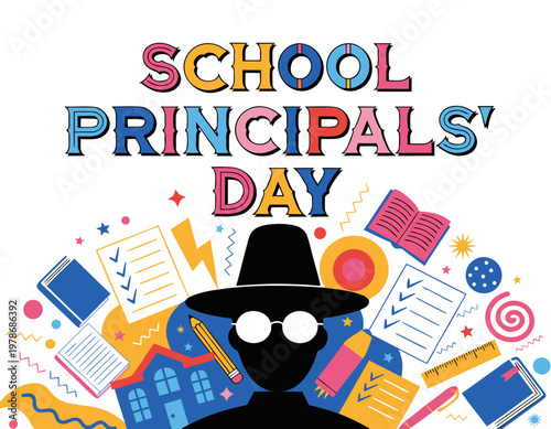 School Principals’ Day Vector Illustration, Education Leadership Celebration Design