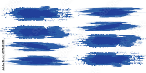 Abstract Blue and White Grunge Background with Halftone Style. Brush Stroke Illustration for Banner, Poster or Sports.