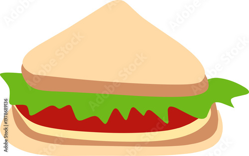 Cartoon Sandwich Illustration