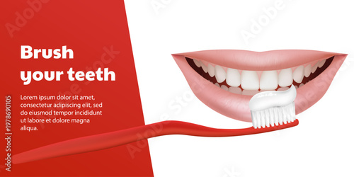 tooth and toothbrush