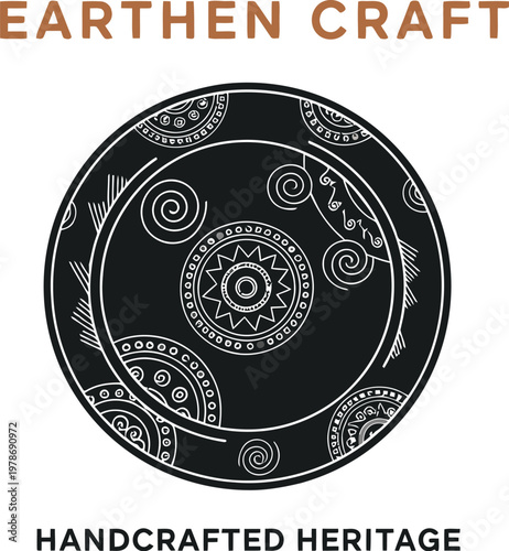 A logo for Earthen Craft, a company that specializes in handcrafted heritage items